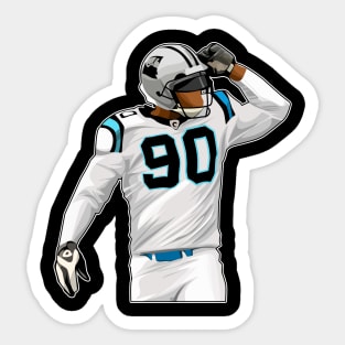 Julius Peppers #90 King Sacks Sticker